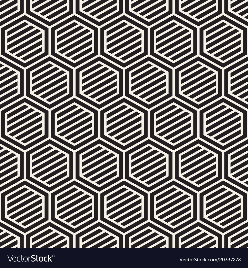 Modern Hexagonal Stripe Pattern