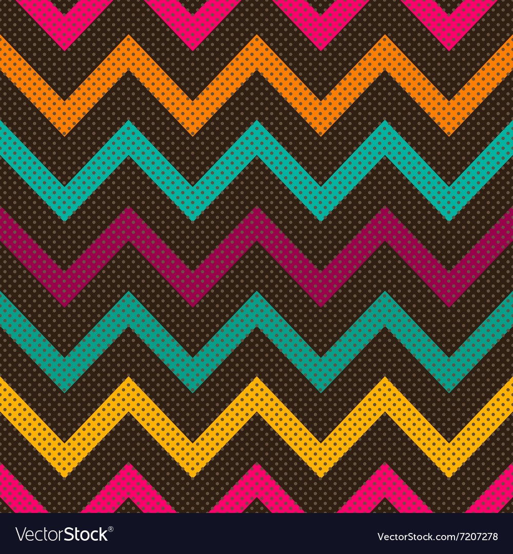 Seamless geometric pattern with zig zag
