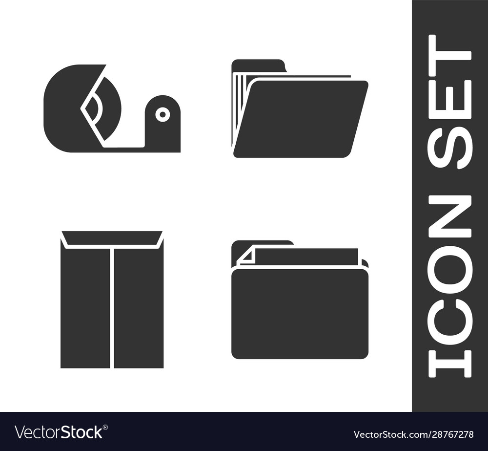 Set document folder scotch envelope