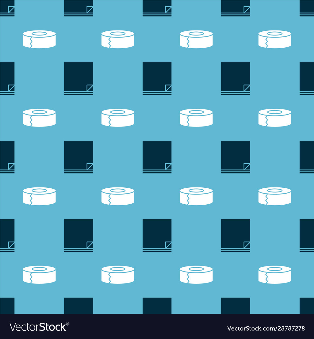 Set file document and scotch on seamless pattern vector image Set file document and scotch on seamless pattern