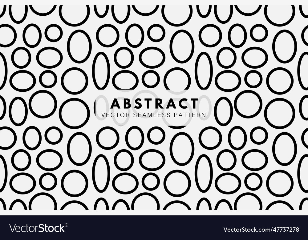 Simple outline circles round shapes pattern