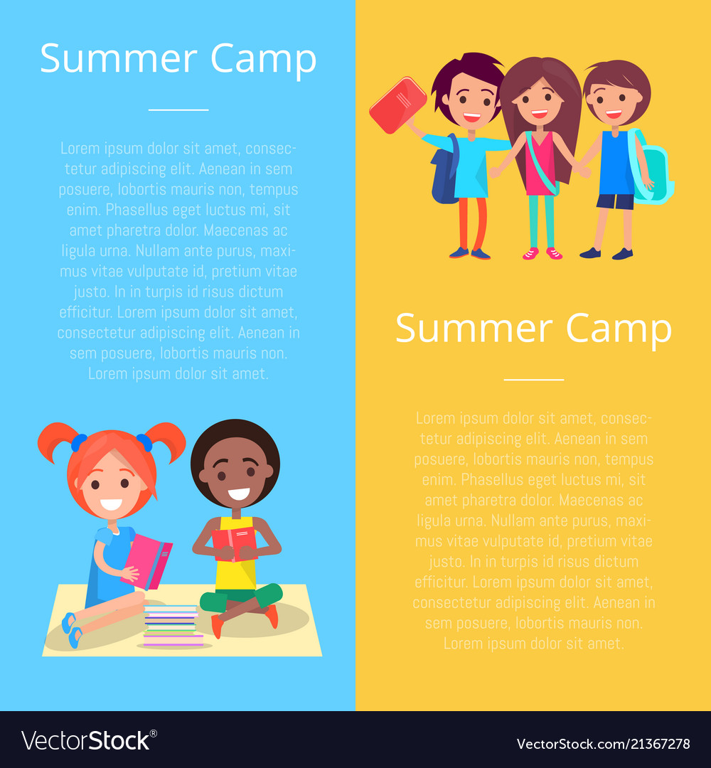 Summer Camp Poster - Kids & Supplies
