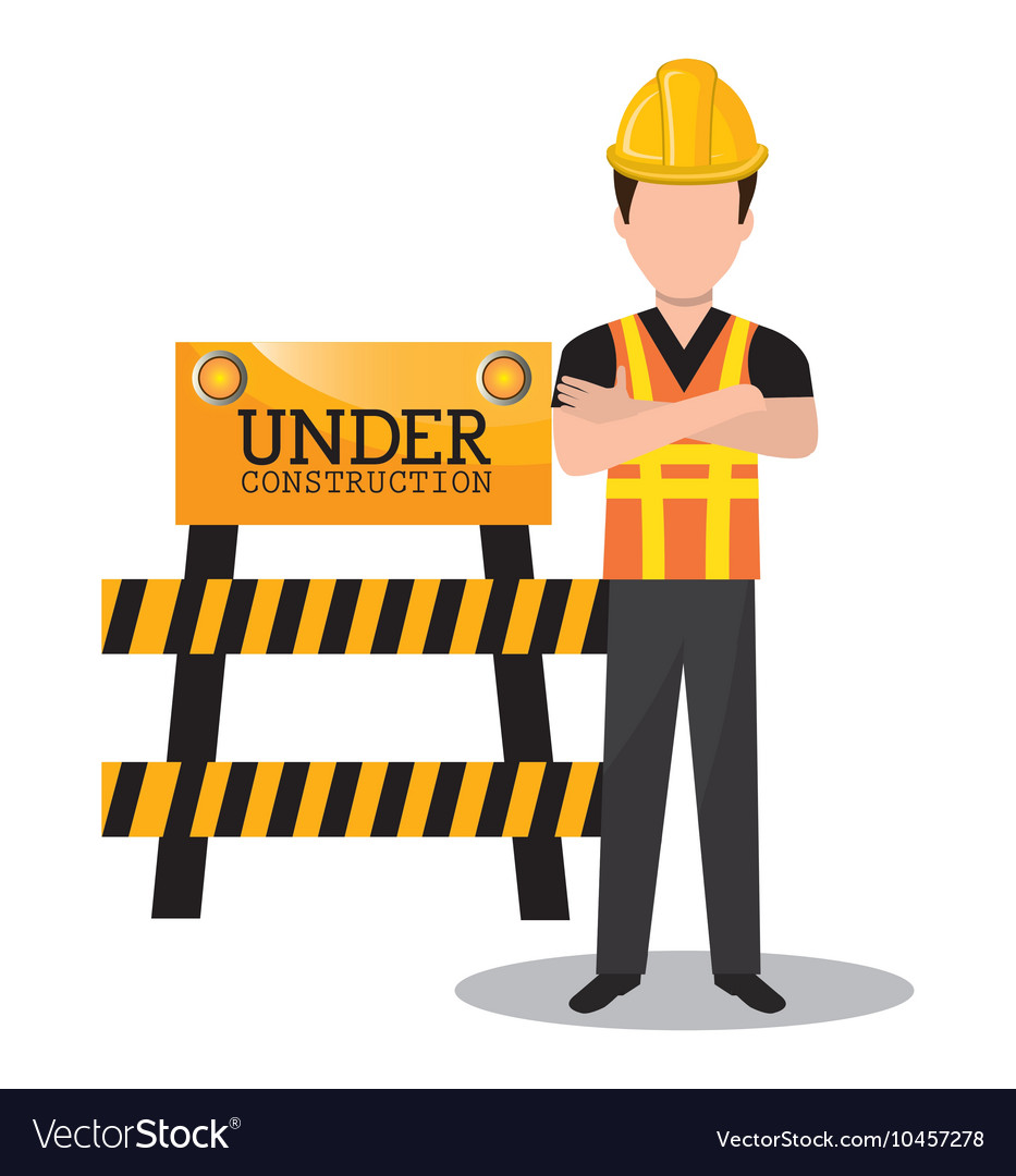 Man builder Royalty Free Vector Image - VectorStock