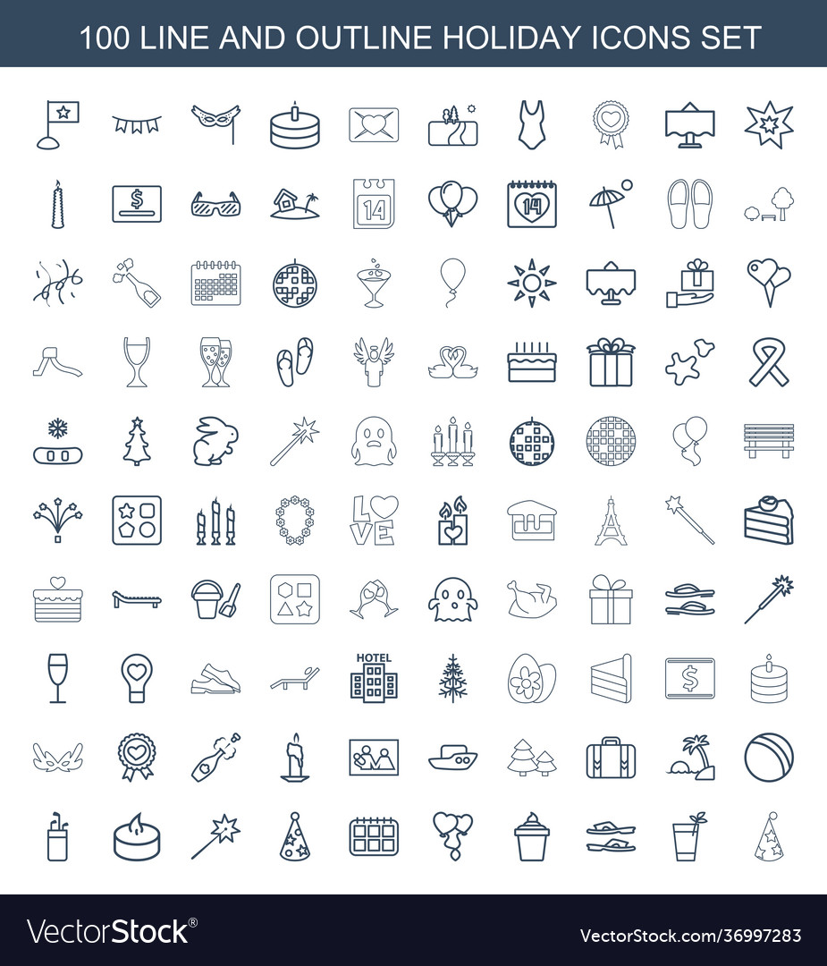 100 holiday icons