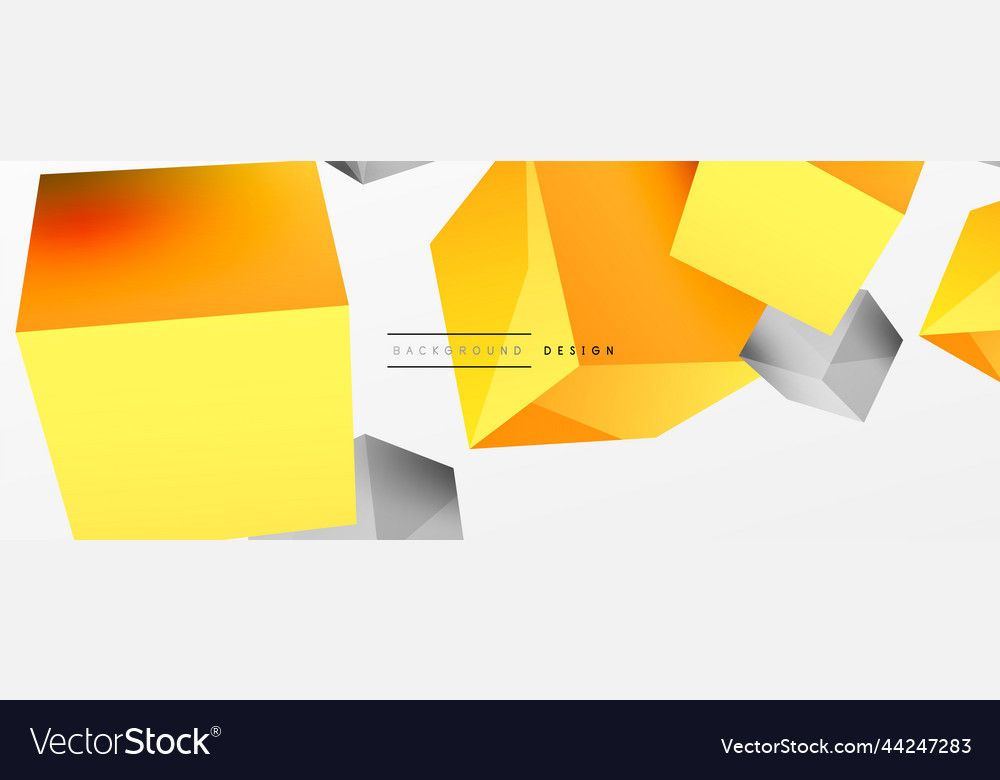 3d cubes abstract background composition Vector Image 3d cubes abstract background composition