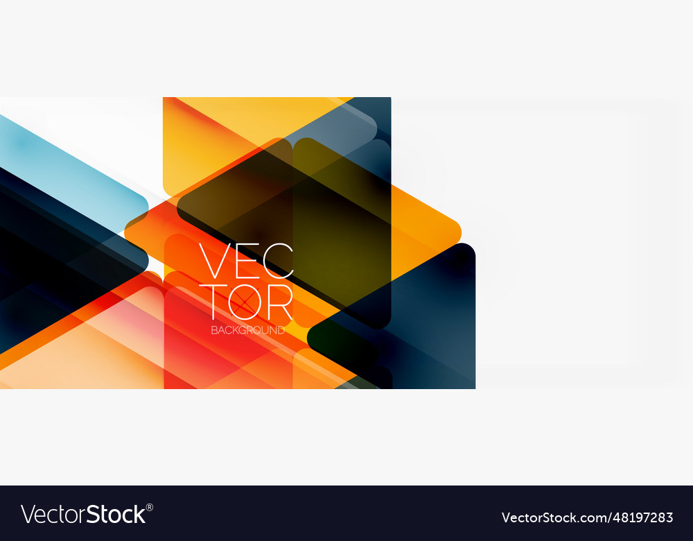 Abstract background color transparent triangles Vector Image Abstract background color transparent triangles