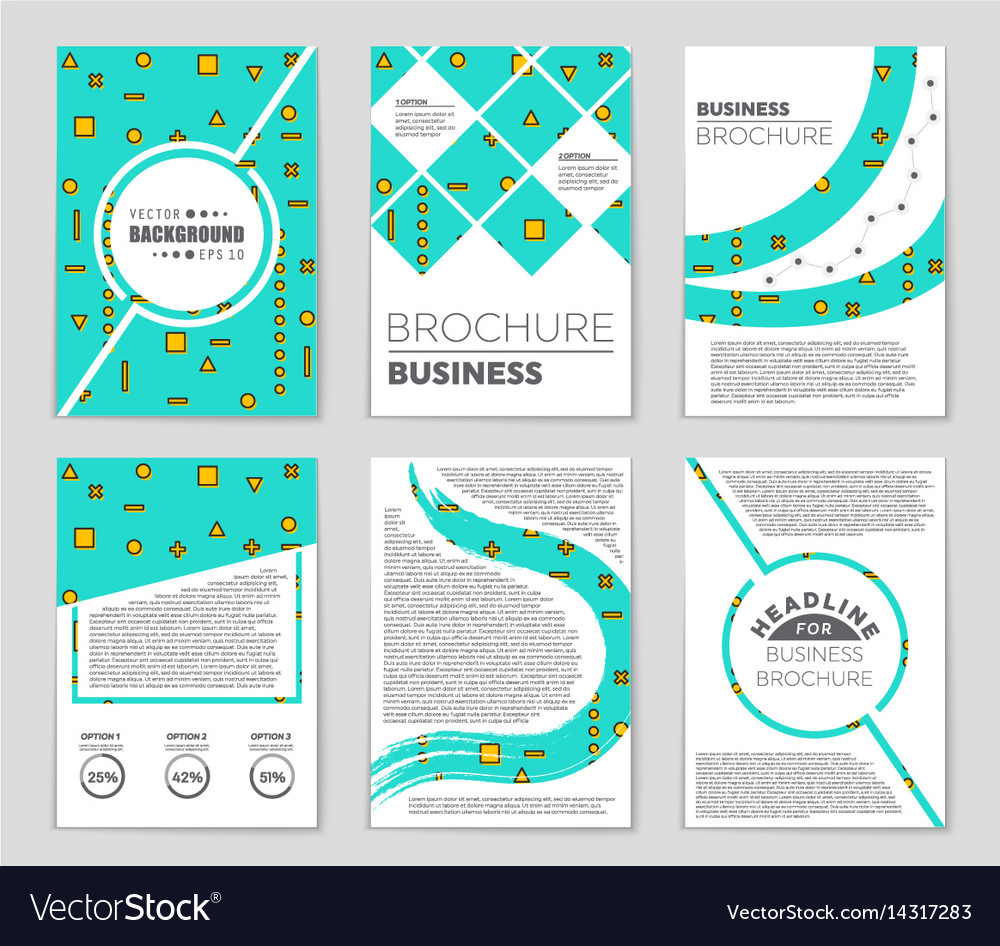 Abstract layout background set for art