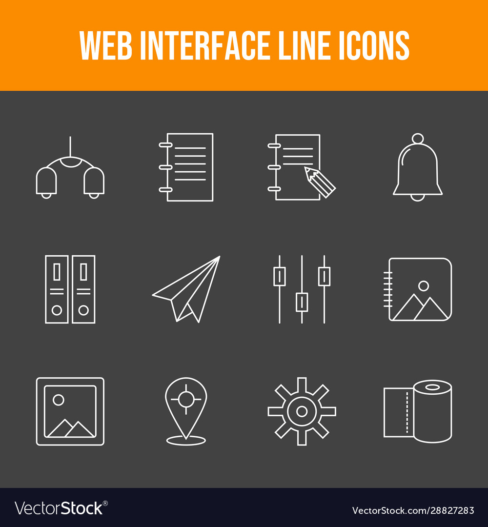 Beautiful web interface icons set