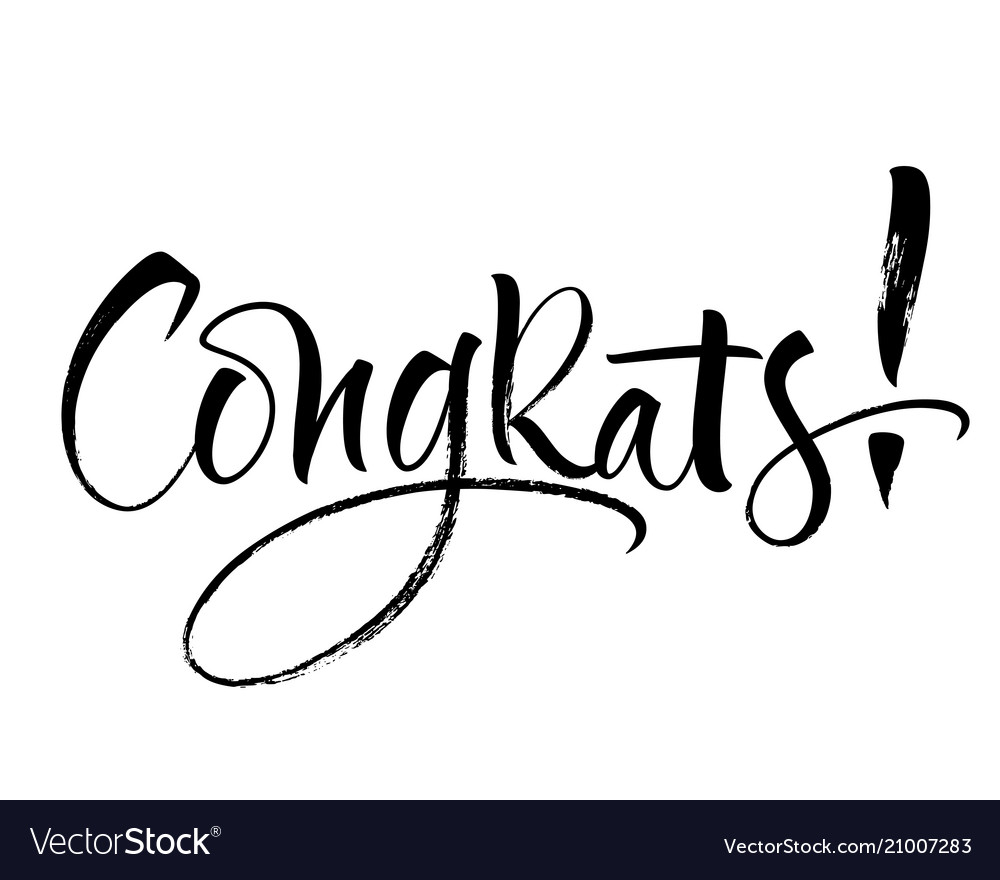 congrats lettering royalty free
