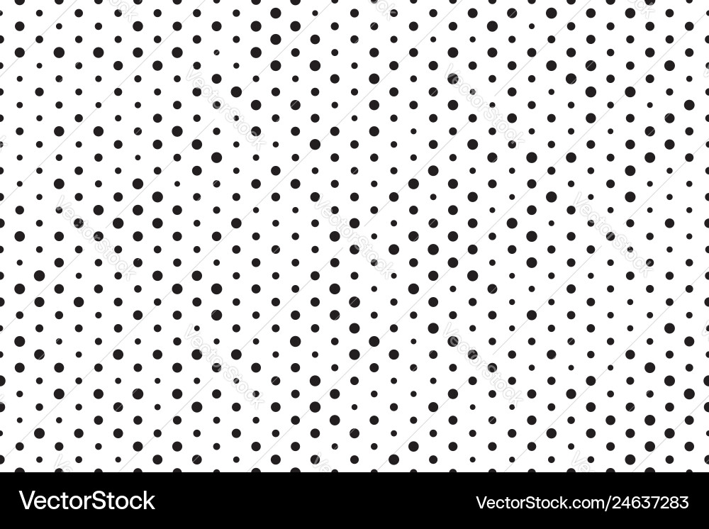 Dots background black white seamless pattern Vector Image