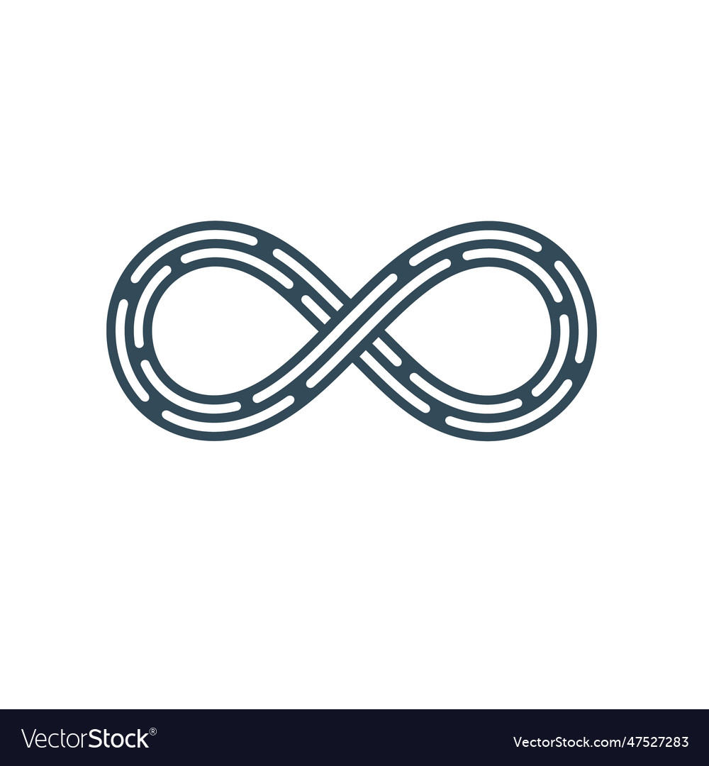 Infinity symbol icon Royalty Free Vector Image