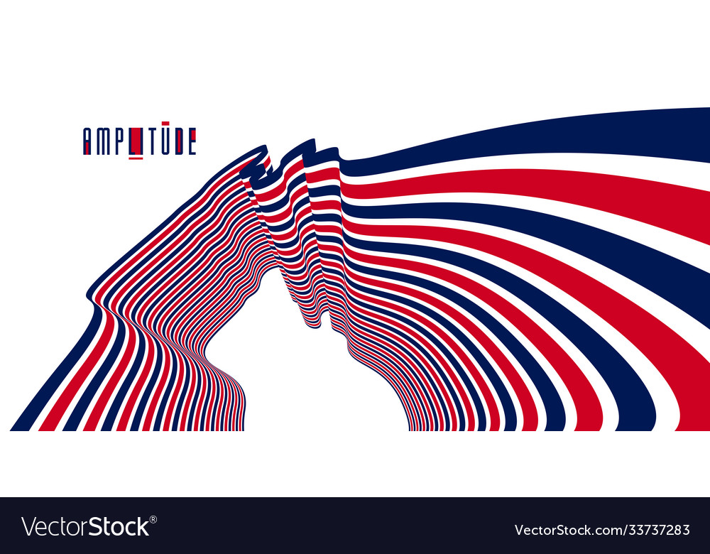Minimal design abstract lines in 3d