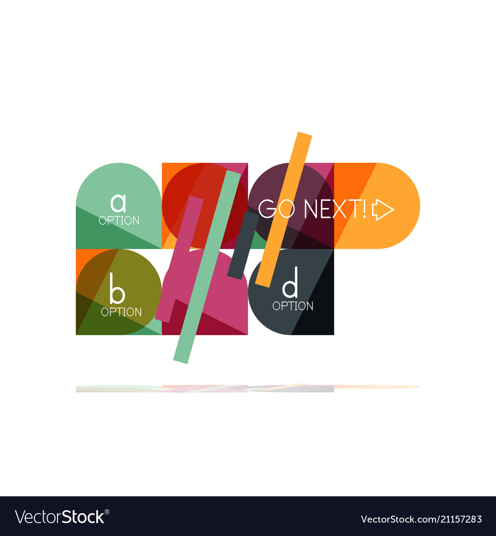 Minimal flat clean abstract option step vector image Minimal flat clean abstract option step