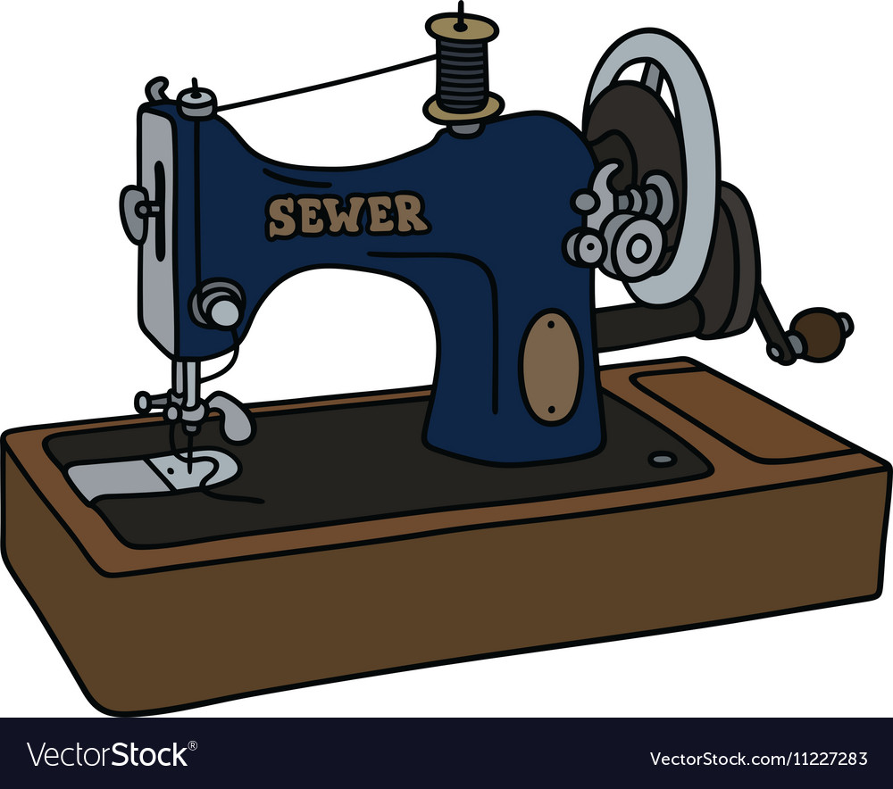 Retro Sewing Machine Royalty Free Vector Image 6503