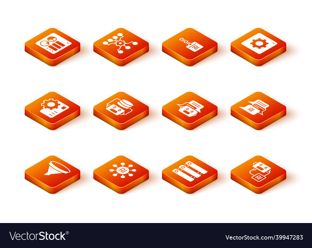 Set funnel or filter neural network artificial vector image Set funnel or filter neural network artificial
