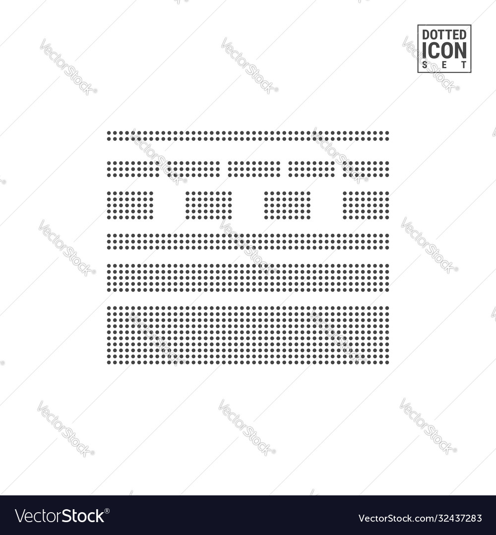 Solid and dashed lines dot pattern icon dotted