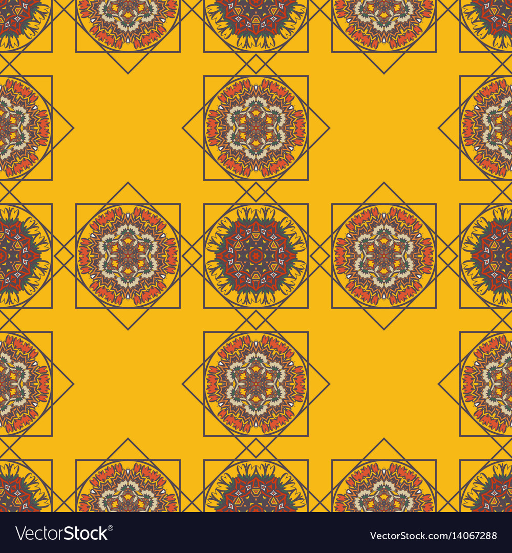 Abstract background with ethnic ornament pattern