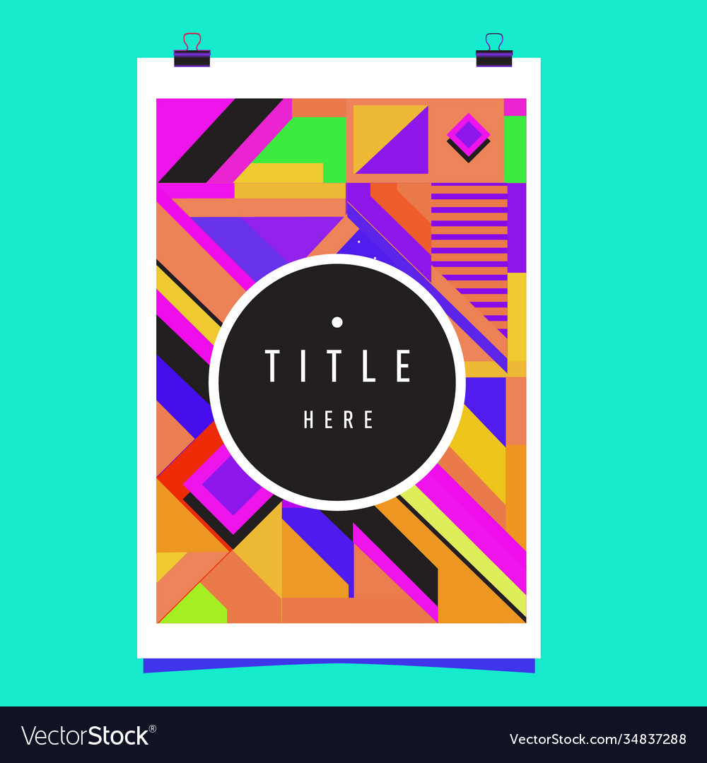 Abstract colorful geometric pattern background Vector Image Abstract colorful geometric pattern background