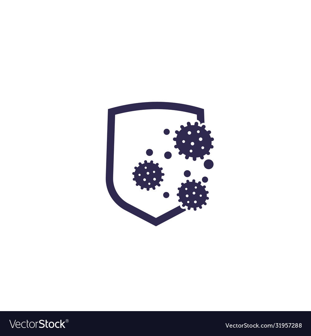 Antibacterial protection or immune system icon