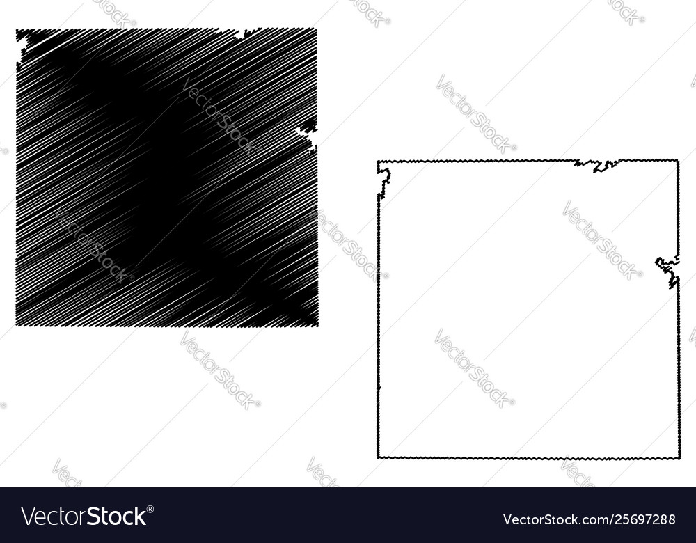 Archer county texas map Royalty Free Vector Image