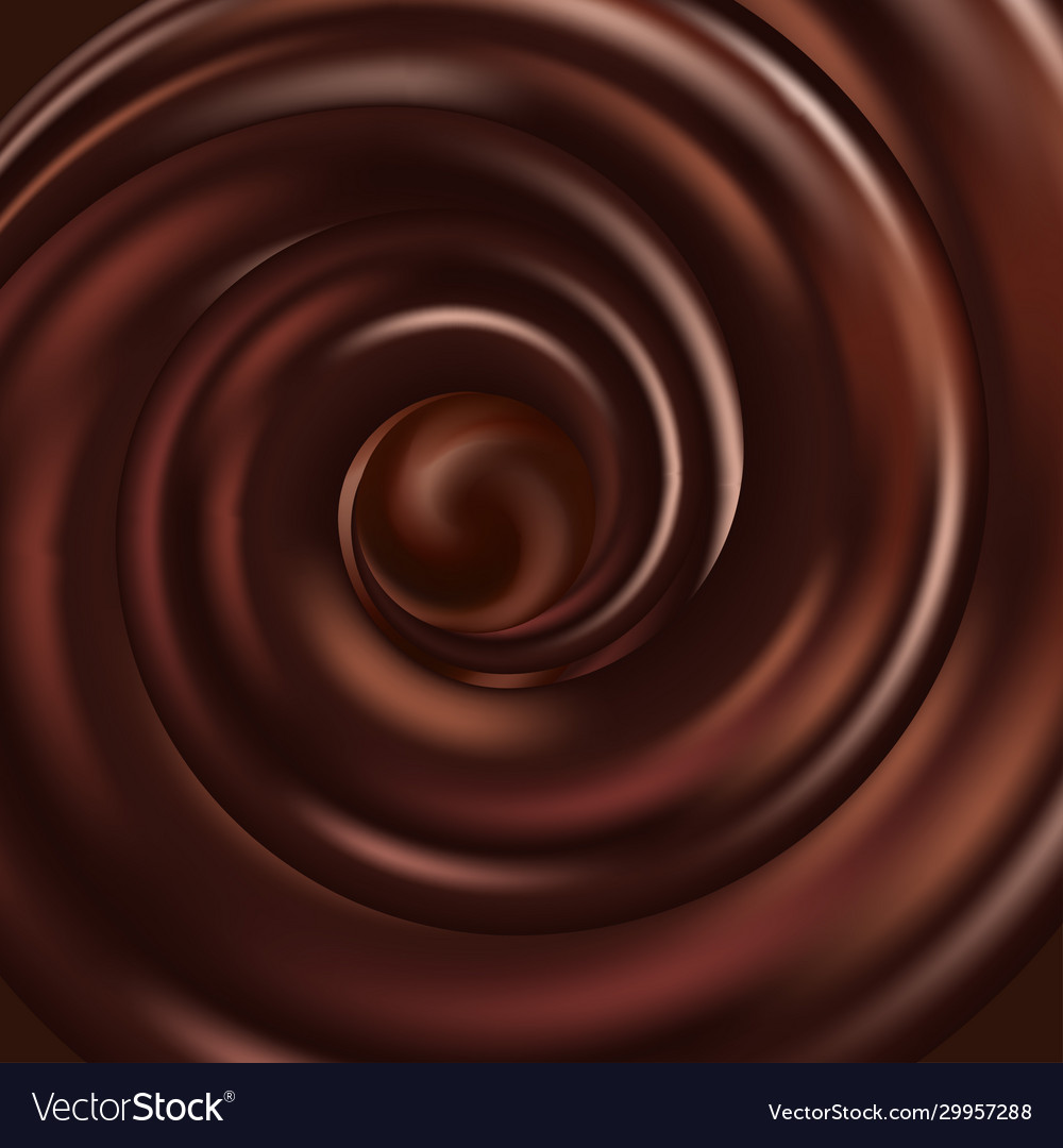 Chocolate Swirl Liquid Flow