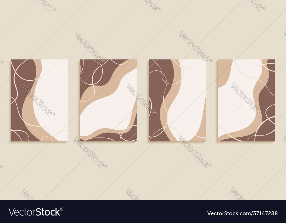 Creative minimalist hand draw abstract art vector image Creative minimalist hand draw abstract art