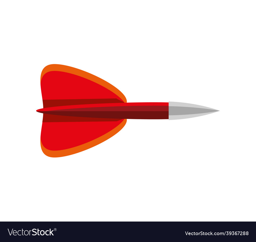 Dart isolated on white background