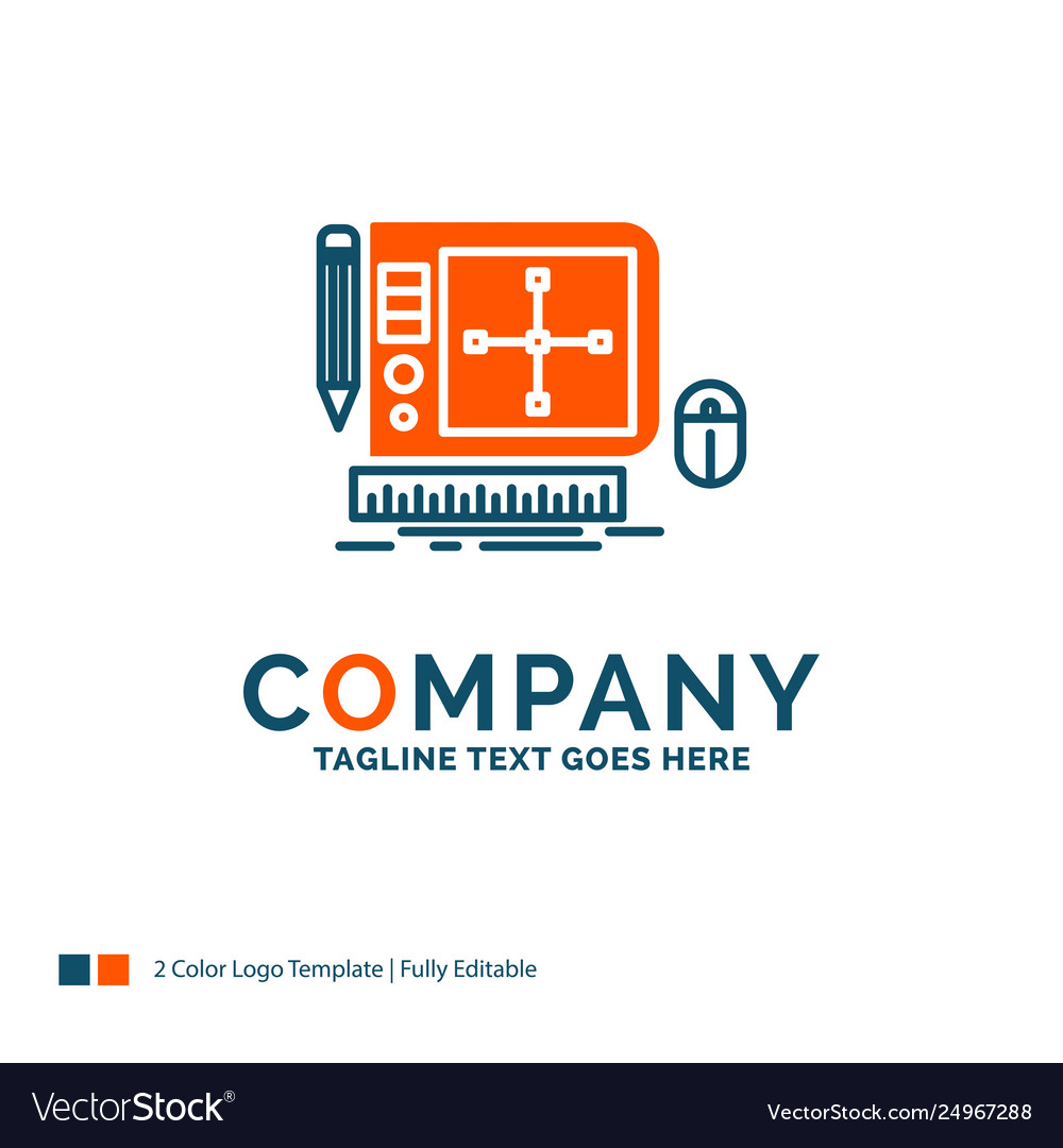 Design graphic tool software web designing logo vector image Design graphic tool software web designing logo