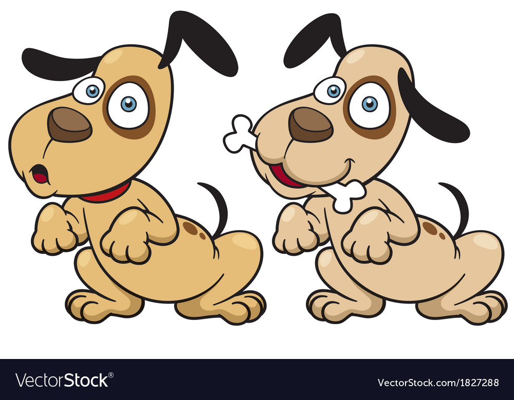 Dog cartoon Royalty Free Vector Image - VectorStock