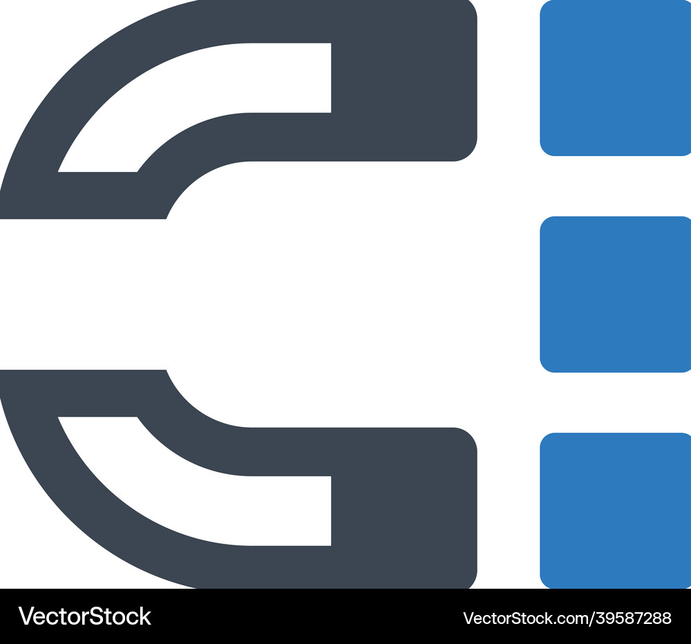 Grid align icon Royalty Free Vector Image - VectorStock