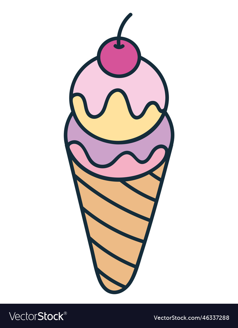 Ice Cream Icon Royalty Free Vector Image - Vectorstock