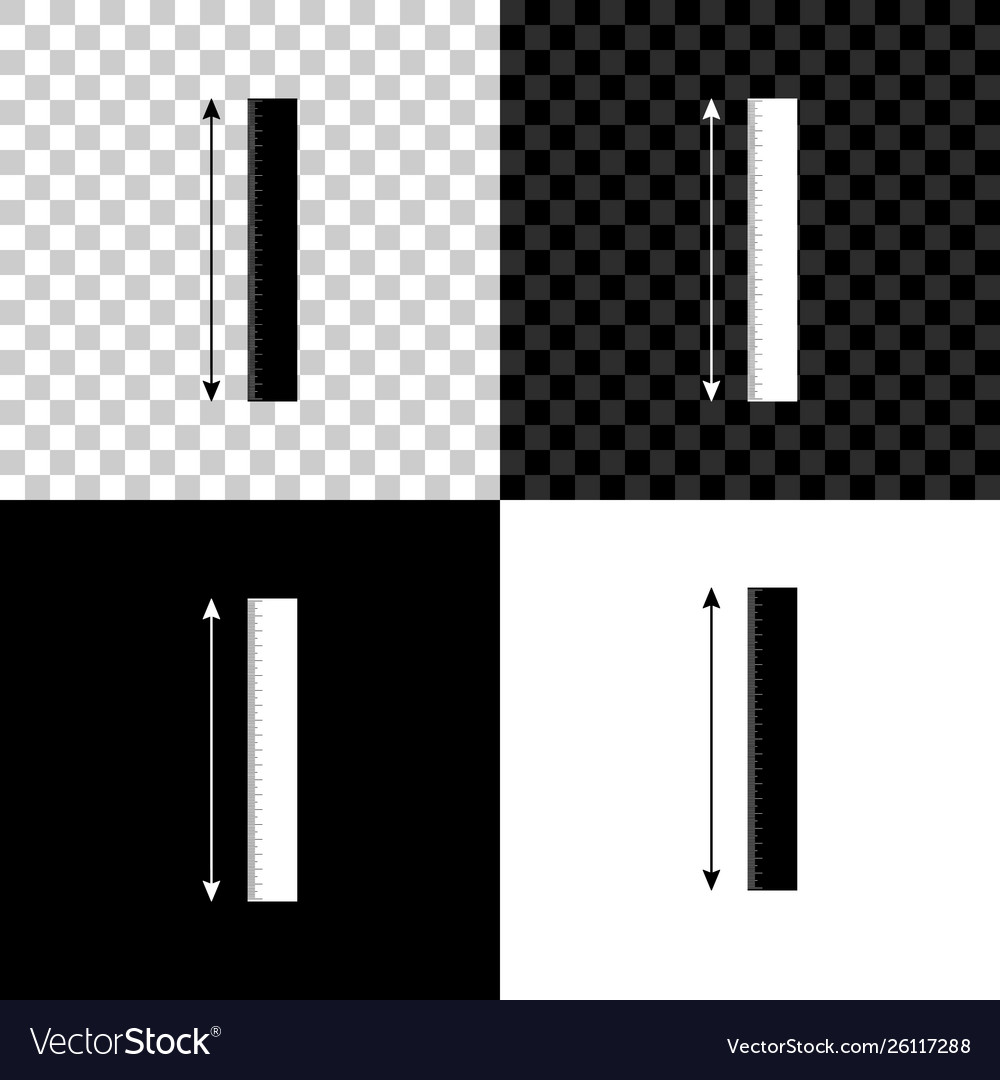 Measuring height and length icon isolated
