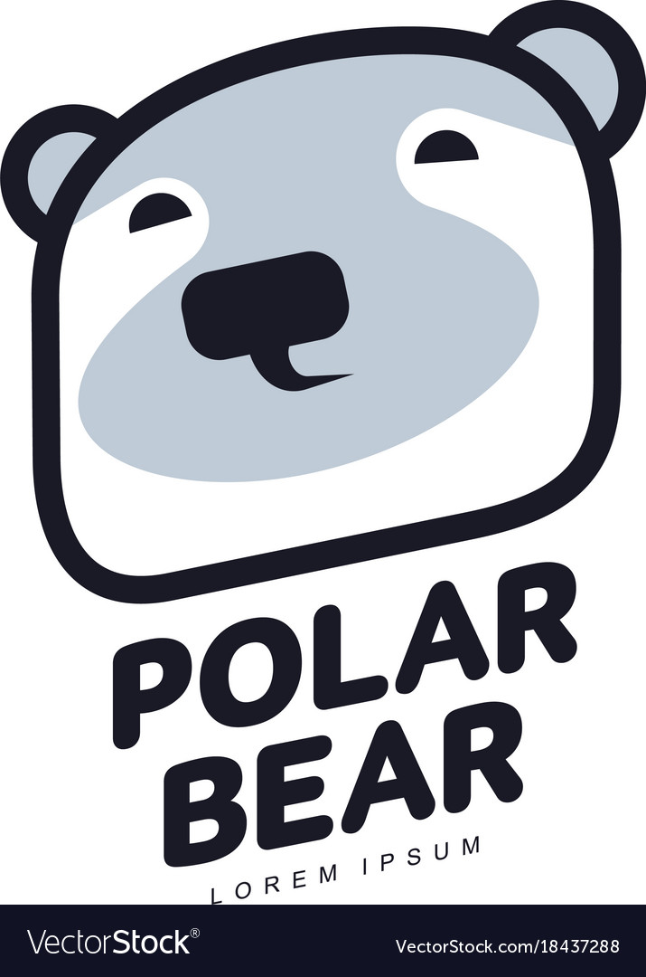 Polar bear logo Royalty Free Vector Image - VectorStock