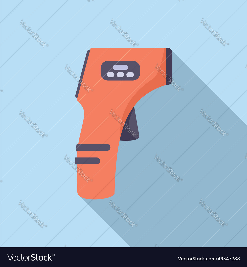 Scan temperature equipment icon flat tool Vector Image