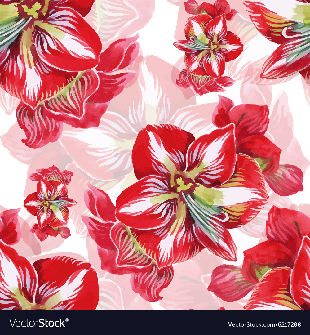 Seamless pattern with beautiful flowers