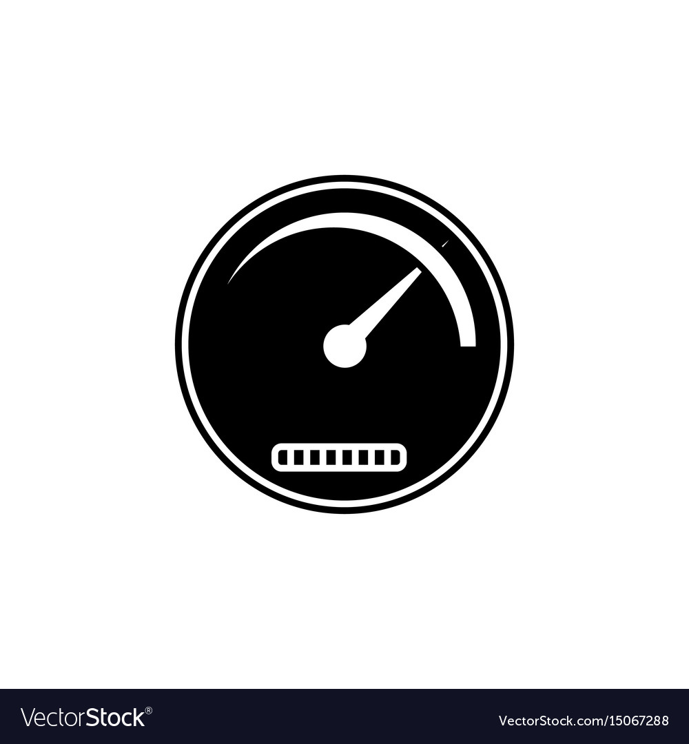 Speedometer solid icon navigation and tachometer