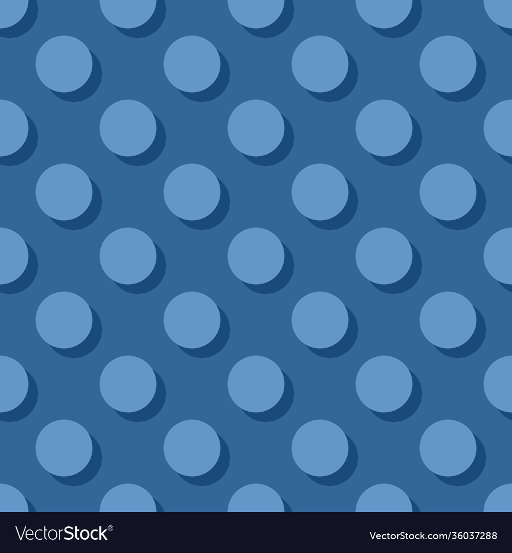 Fliesenmuster mit Pastell polka Punkte auf dunkelblau vector image Fliesenmuster mit Pastell polka Punkte auf dunkelblau