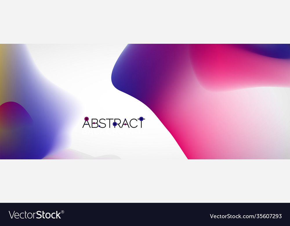 Fluid color gradient abstract background trendy Vector Image Fluid color gradient abstract background trendy