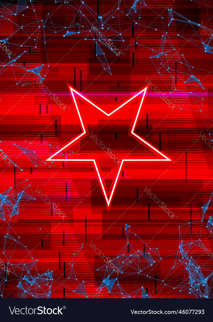 Glitch cyberpunk frame with technology error vector image Glitch cyberpunk frame with technology error