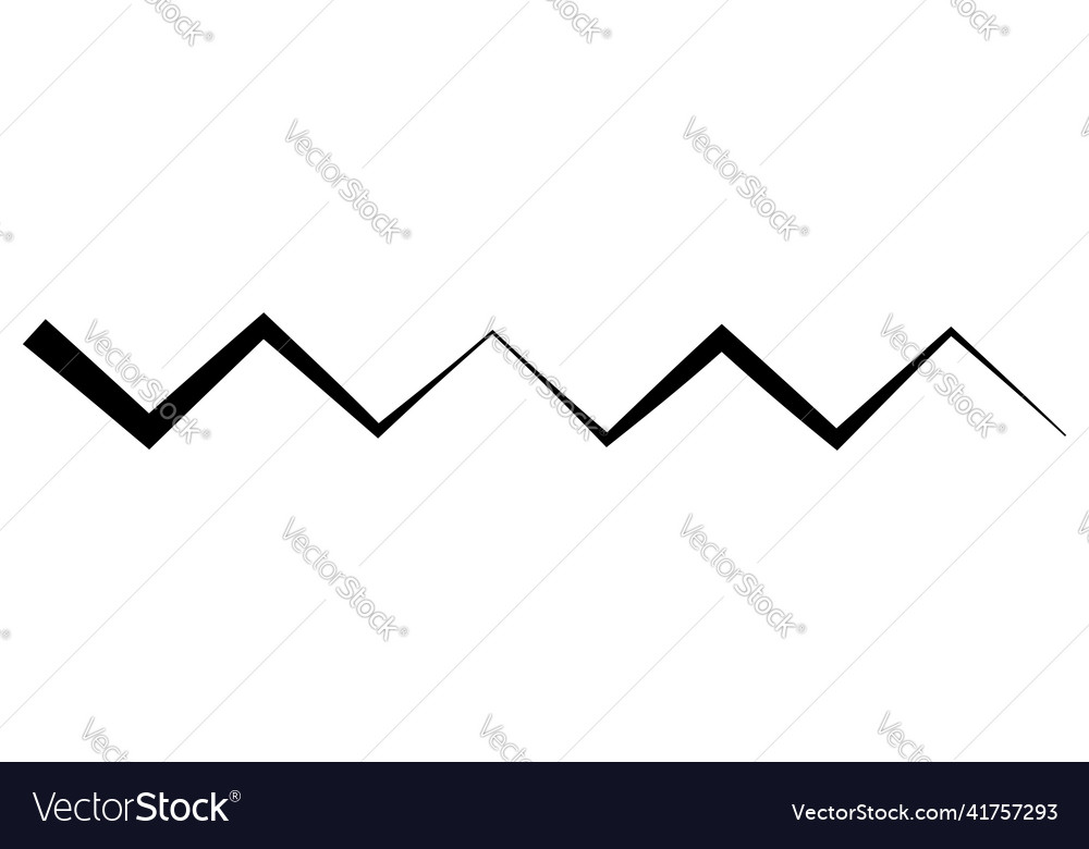 Line stripe element with distorted deformed effect Vector Image Line stripe element with distorted deformed effect