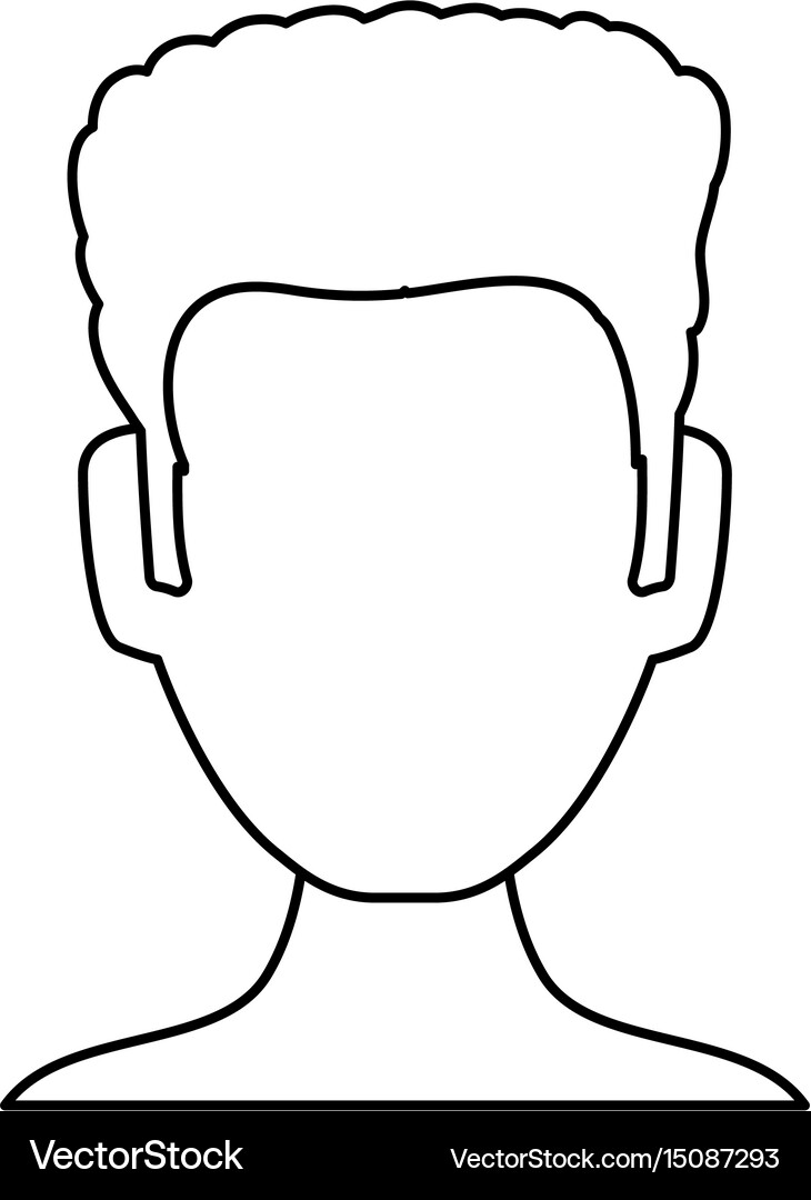 Man faceless avatar Royalty Free Vector Image - VectorStock