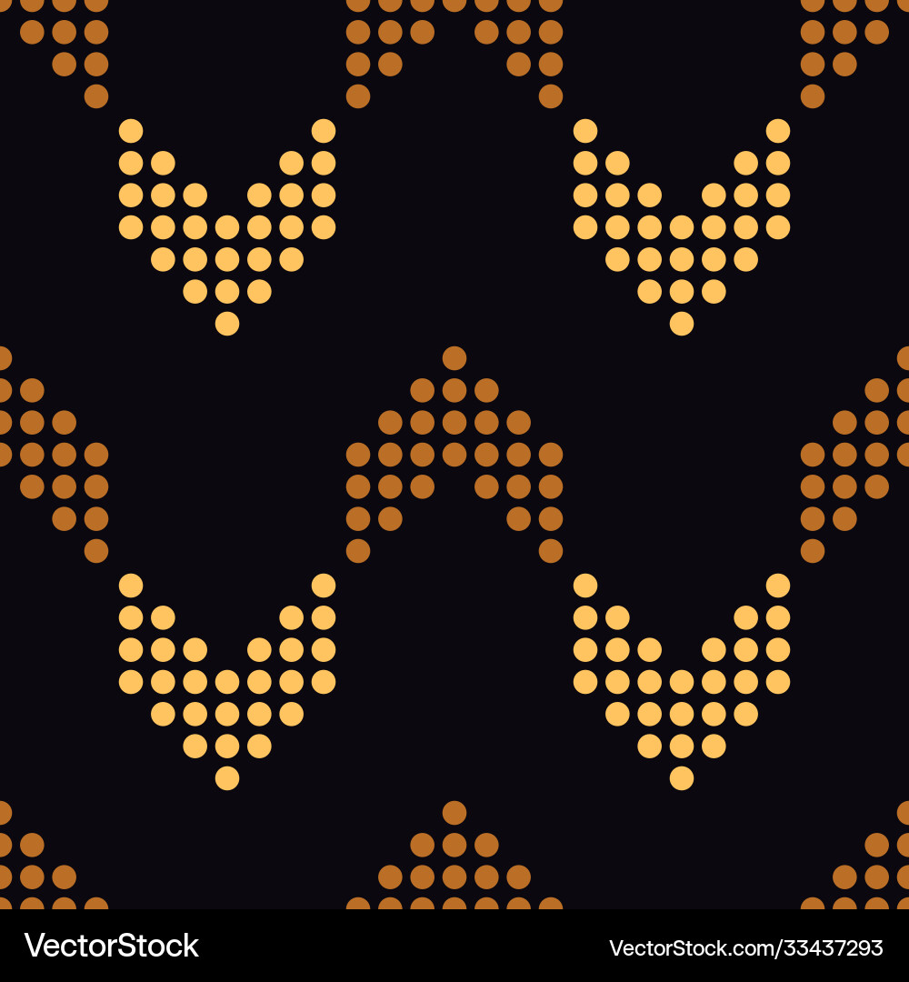 Seamless geometric pattern with dotted Royalty Free Vector