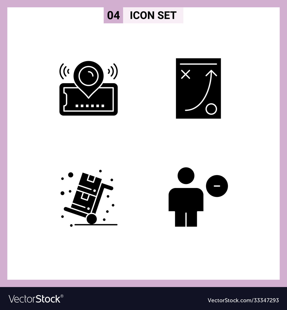 Set modern ui icons symbols signs for map
