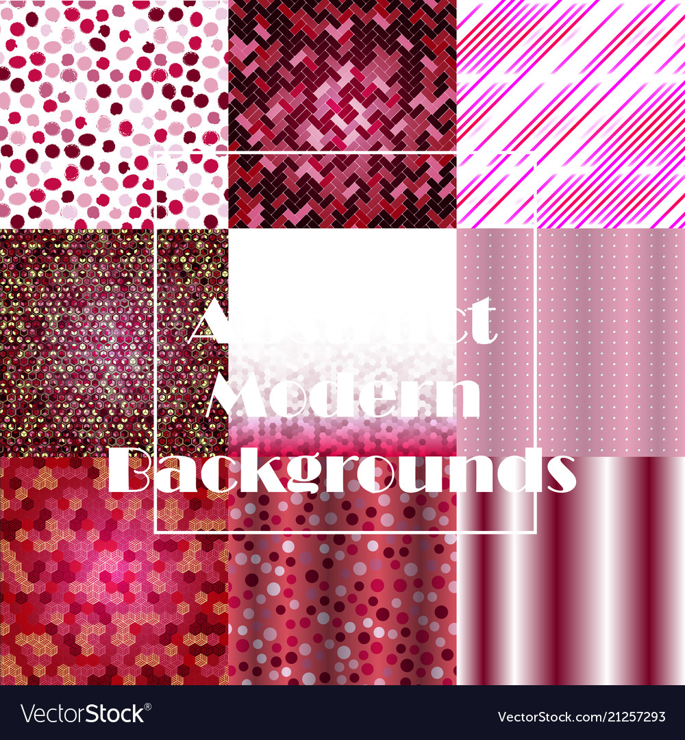 Set of geometric pattern abstract background