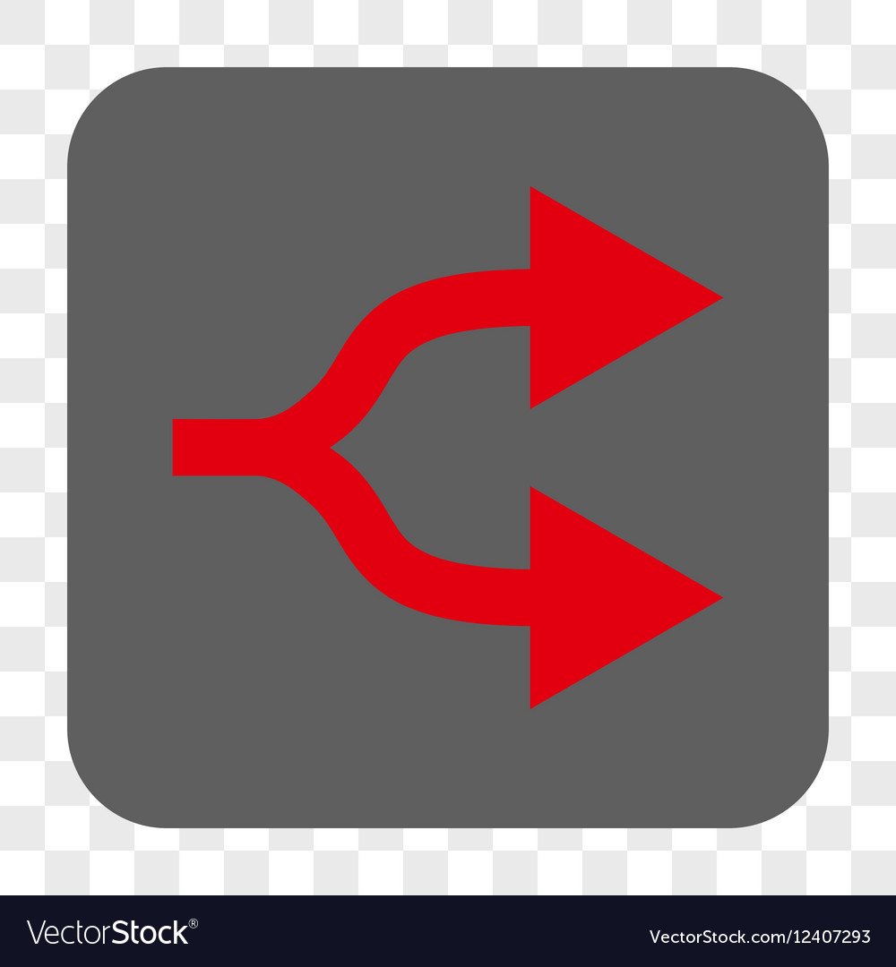 Split arrows right rounded square button