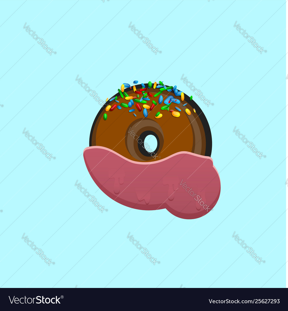 Sweet character from a fontset vector image Sweet character from a fontset