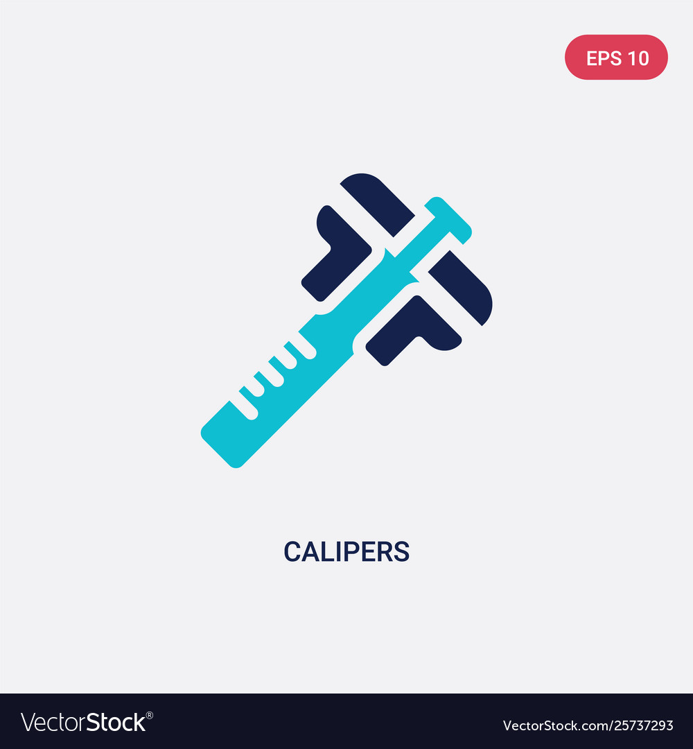 Two color calipers icon from edit tools concept