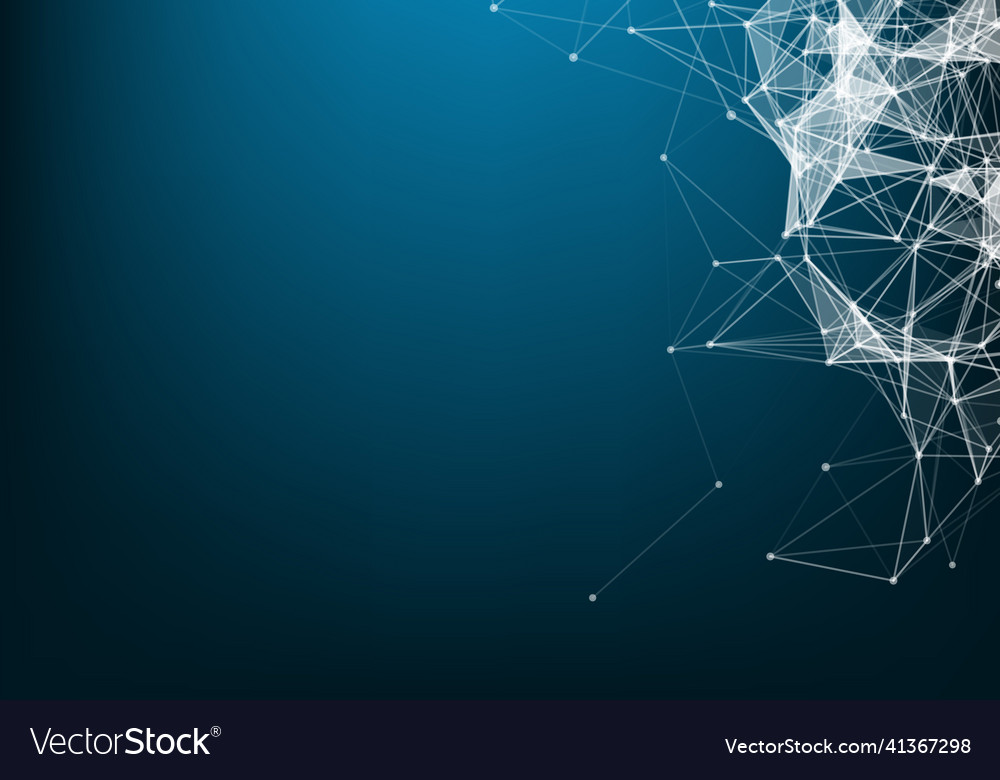Abstract 3d futuristic dots and lines computer vector image Abstract 3d futuristic dots and lines computer