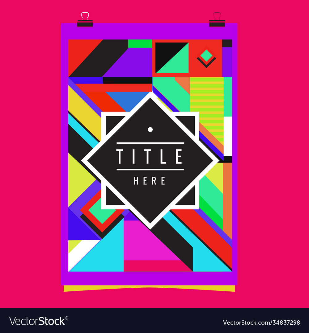 Abstract colorful geometric pattern background