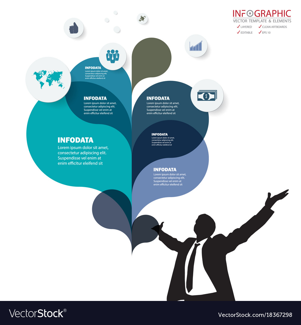 Abstract element infographics design for business
